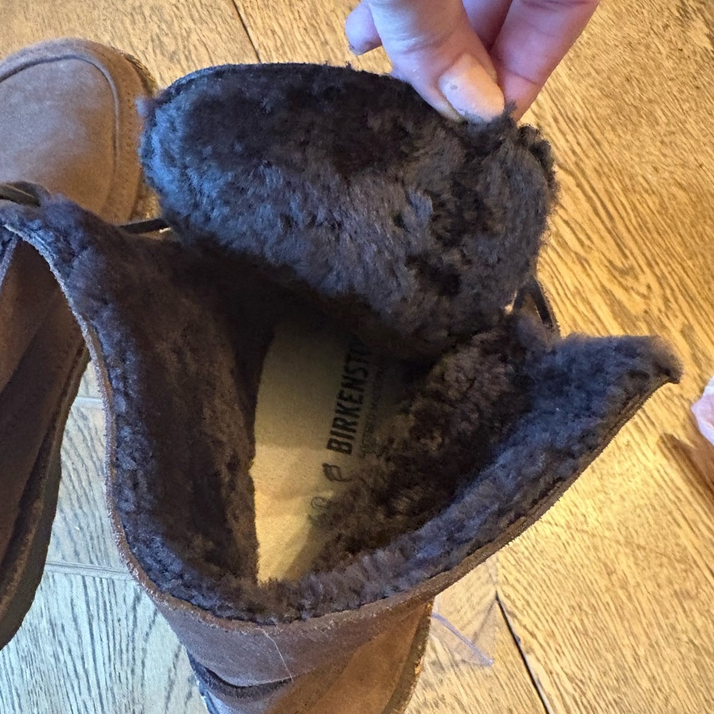 Birkenstock Bakki Ankle Boot Mocha Suede w/ Shearling Lining Size 40 EU/9W/7Men - Picture 4 of 16